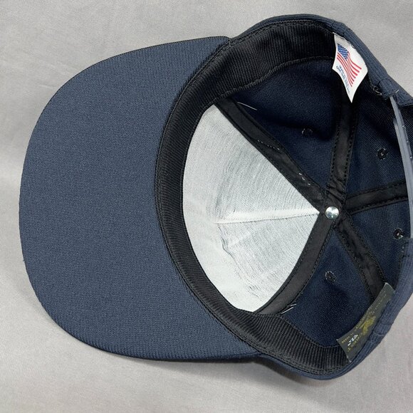 Vtg USS Indianapolis Snapback Hat Navy Battleship Military Scramble Eggs Mens - Picture 13 of 16